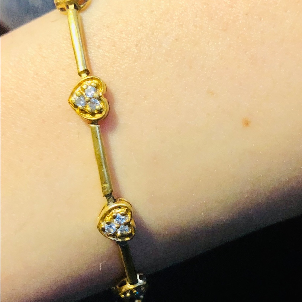 14k gold plated 925/1000 sterling silver bracelet
